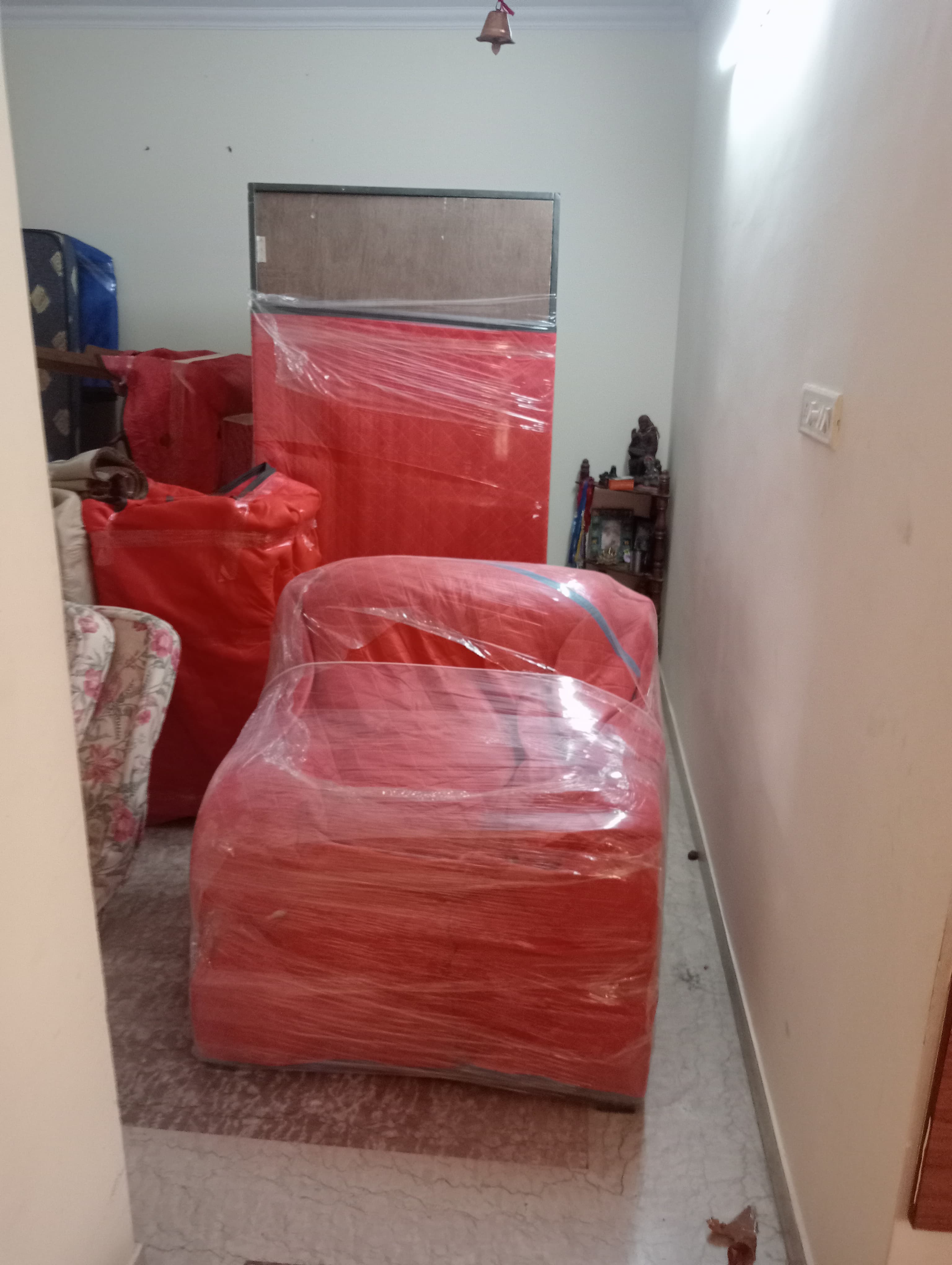 Keshav Packers and Movers truck loaded with boxes for home relocation