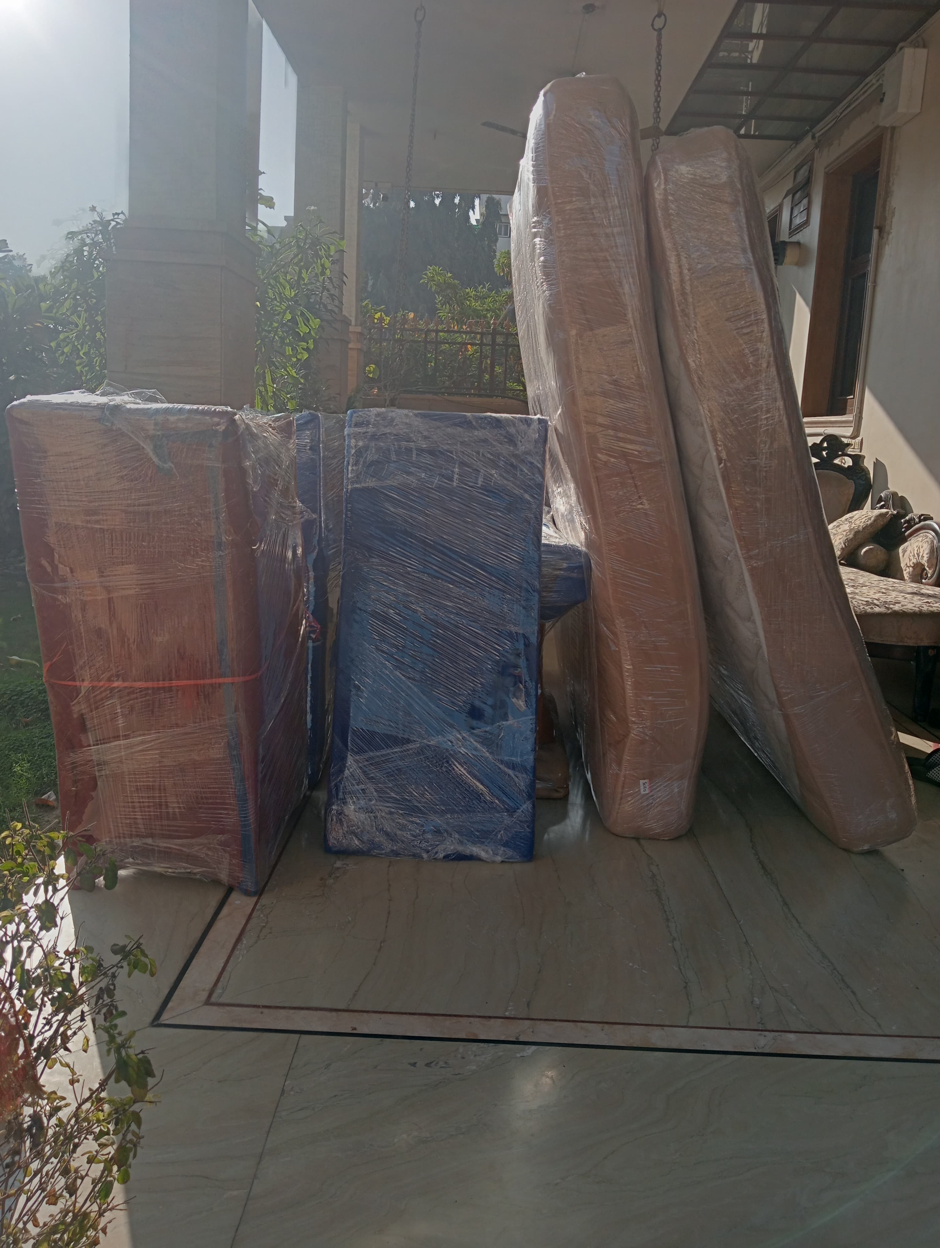 Bike secured for long-distance transport