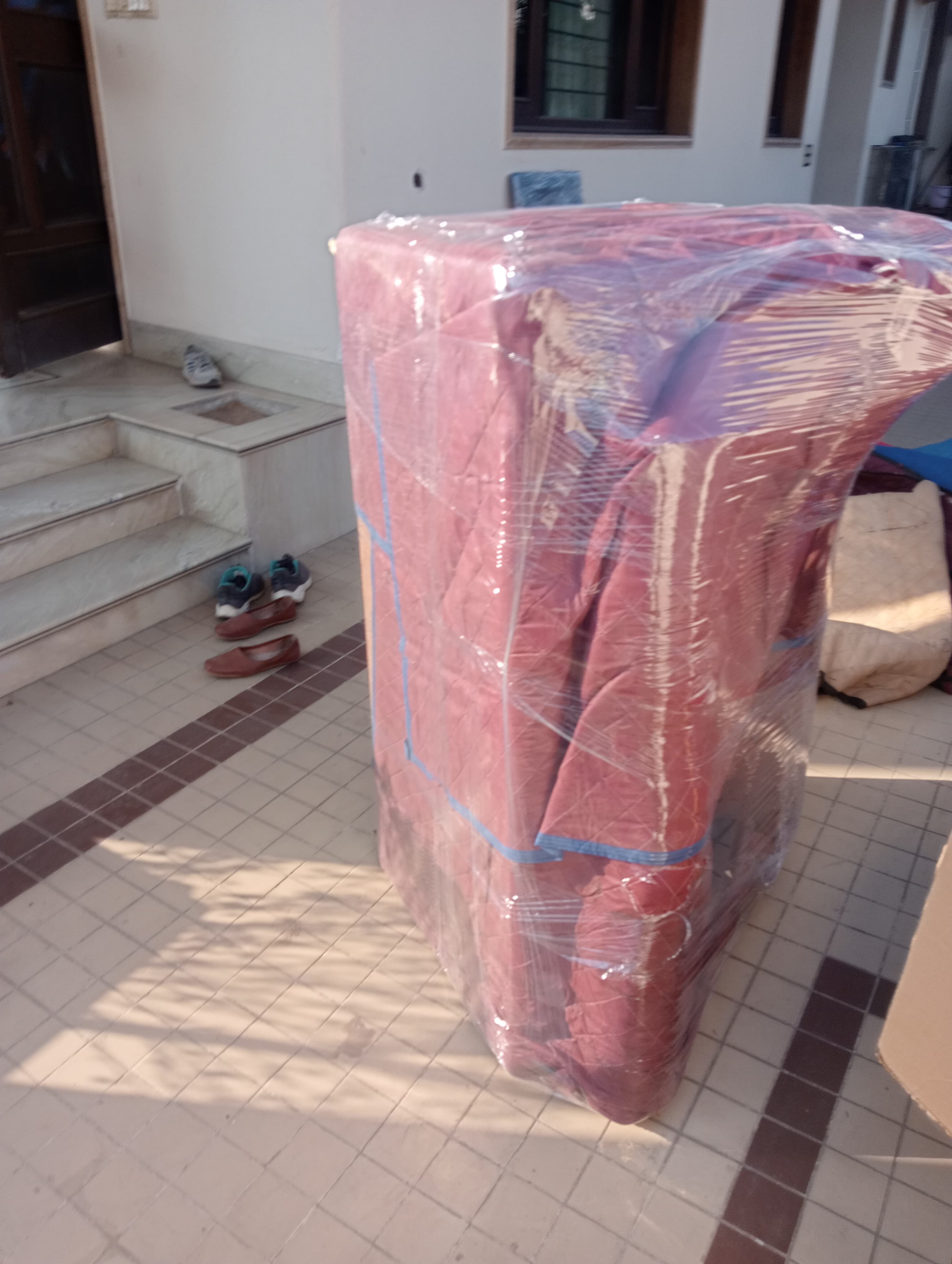 Family celebrating their move-in day