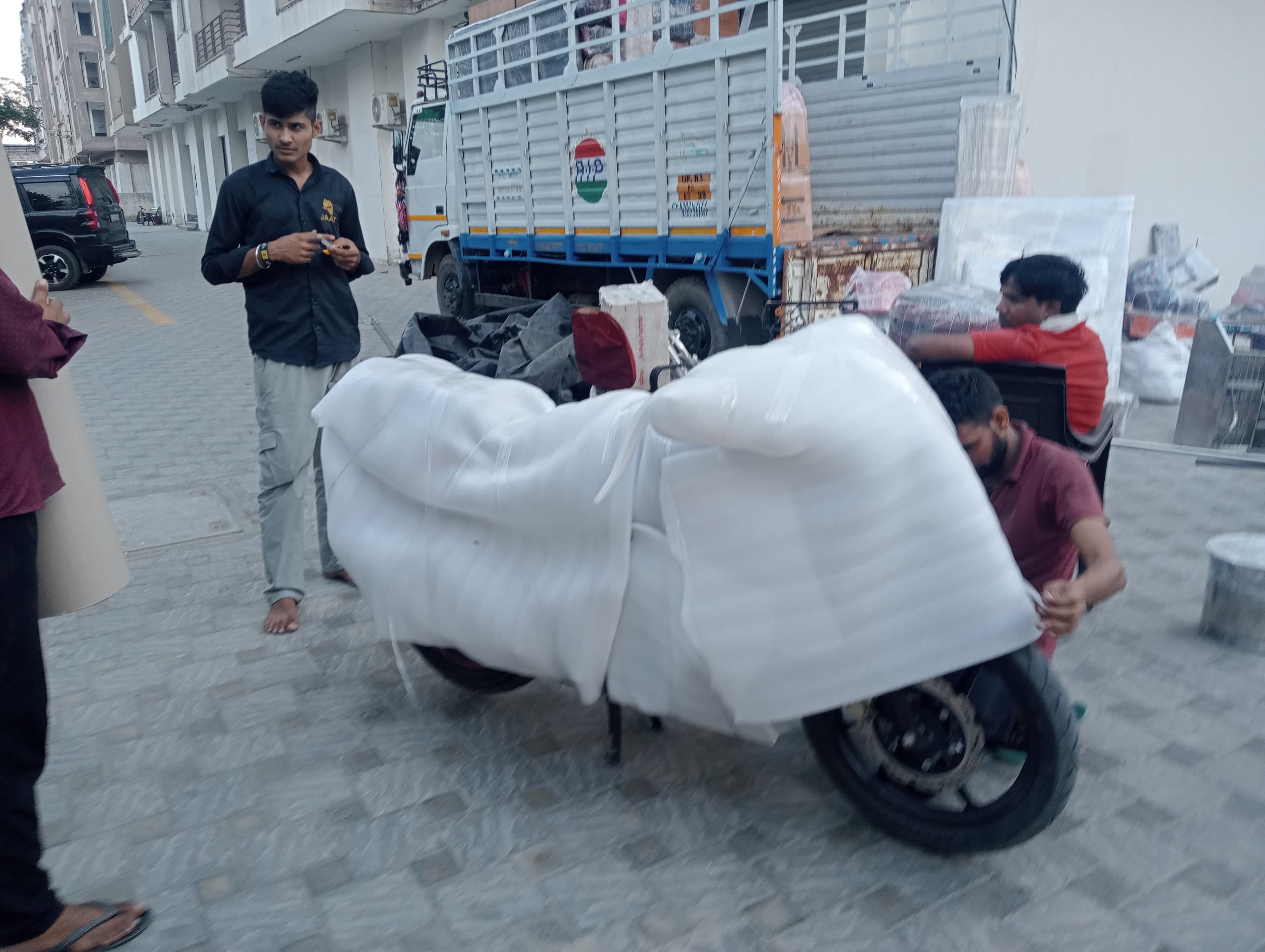 Packing electronics with anti-static materials